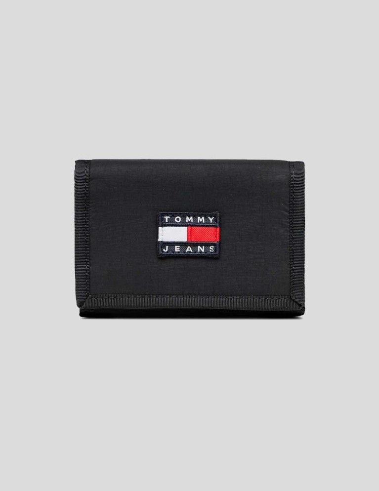 Monedero TOMMY JEANS heritage trifold wallet black